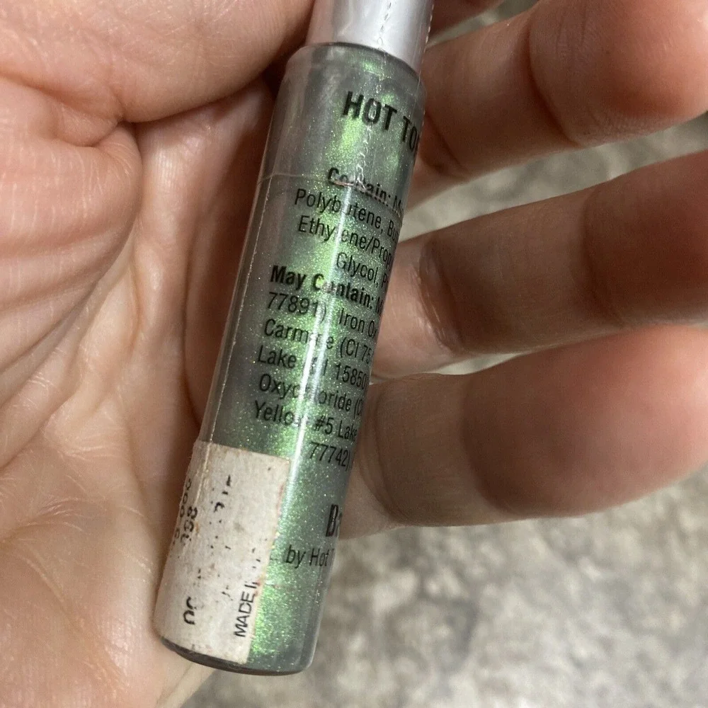 Very Rare Hot Topic Foil Lip Gloss (green‎ Shimmer) New Sealed NOS